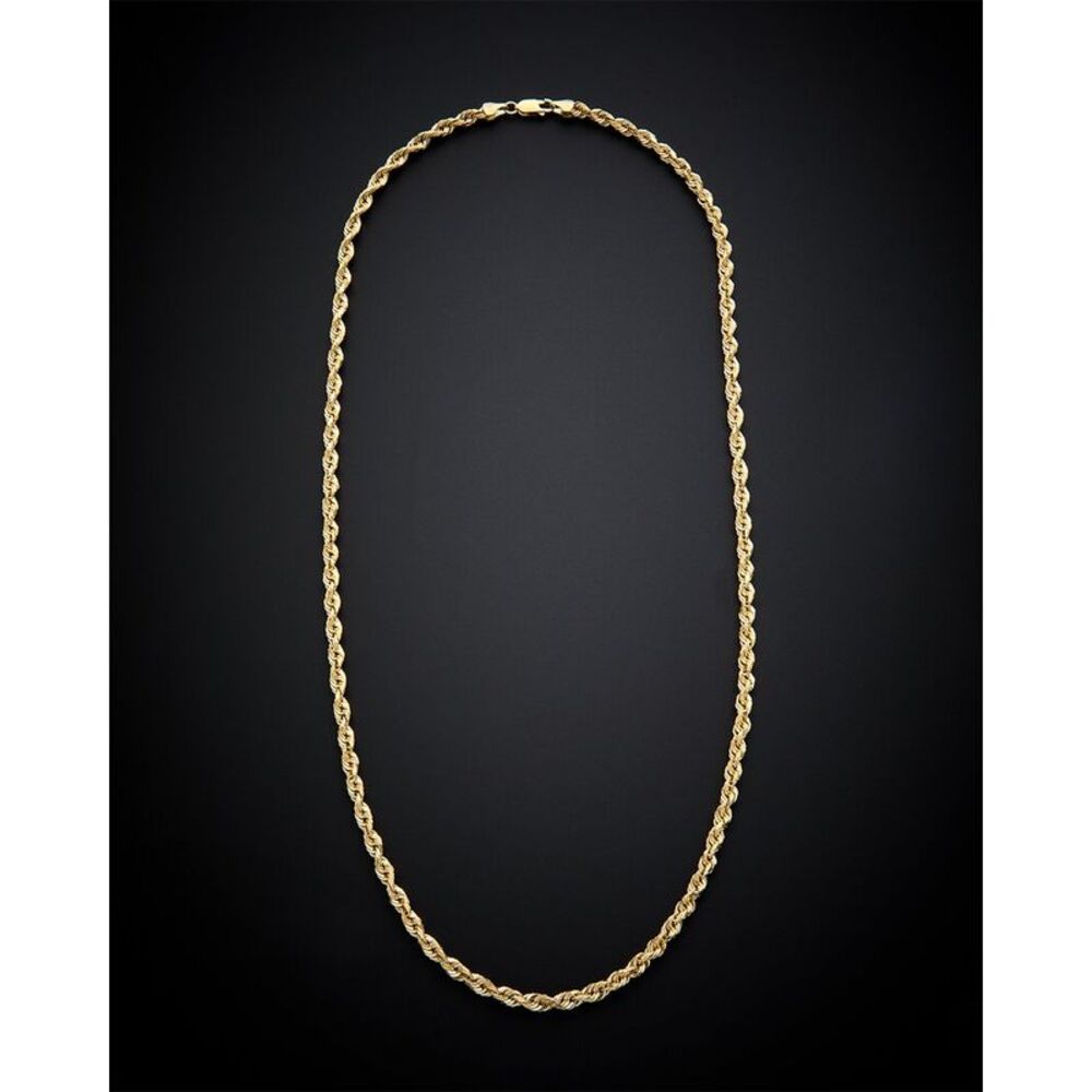 14K Italian Gold Rope Chain Necklace